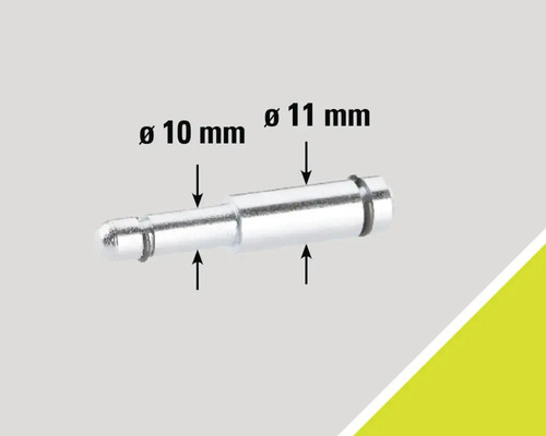 Stift mit den Durchmessern 10 mm und 11 mm