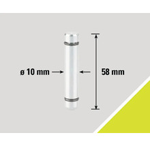 Metallstift, Durchmesser 10 mm, Länge 58 mm
