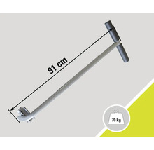 Erdlochbohrer mit T-Griff, 91 Zentimeter Länge und maximaler Belastbarkeit von 70 Kilogramm.