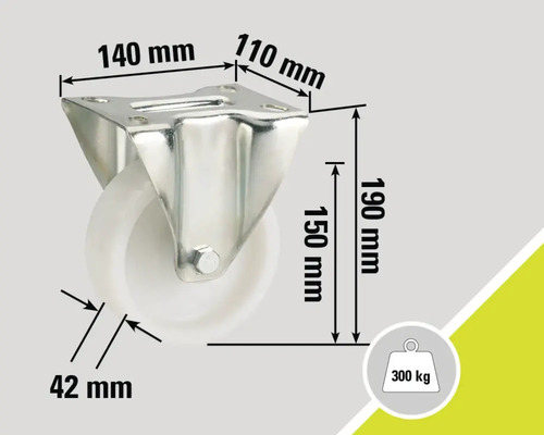Rollenbock mit Abmessungen und Traglast 300 kg