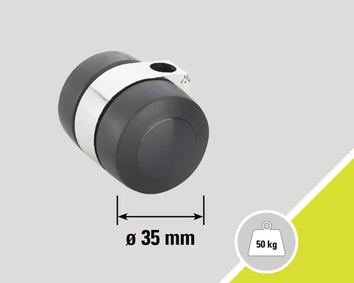 Möbelrolle Durchmesser 35 Millimeter, Tragkraft 50 Kilogramm