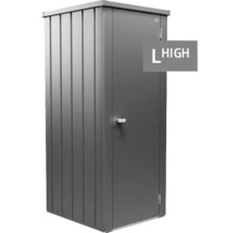 Metall Gartenschrank in hoher Ausführung für den Aussenbereich.