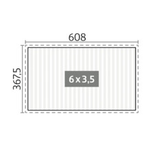 Abmessungen: 608 x 367,5, Fläche: 6 x 3,5