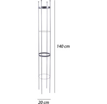 Pflanzenstütze aus Metall, 140 cm hoch, 20 cm breit