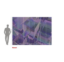 Komar Fototapete mit geometrischem Muster und Größenangaben