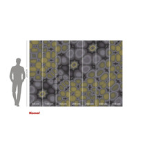 Fototapete mit abstraktem Muster und Größenangaben