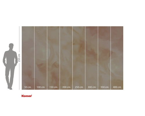 Fototapete mit abstraktem Muster, Abmessungen 250 cm Höhe und 400 cm Breite