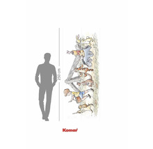 Komar Winnie Puuh Wandbild mit Figuren und Höhenmesser, 250 cm hoch