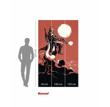 Komar Star Wars Fototapete mit dem Mandalorianer auf rotem Hintergrund