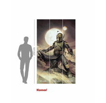 Fototapete mit Star Wars Boba Fett Motiv und Größenangaben