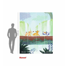 Wandbild mit Dschungel-Motiv und den Charakteren aus König der Löwen