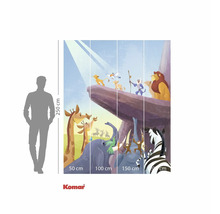 Fototapete mit Tiermotiven und Höhenangabe