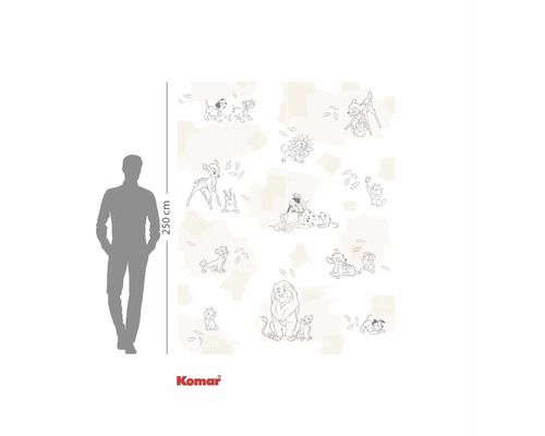 Fototapete mit Disney-Motiven und Größenangabe