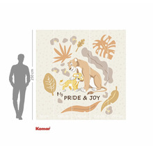 Komar Fototapete mit Löwenmotiv und der Aufschrift Mein Stolz und meine Freude, Größe 250 cm