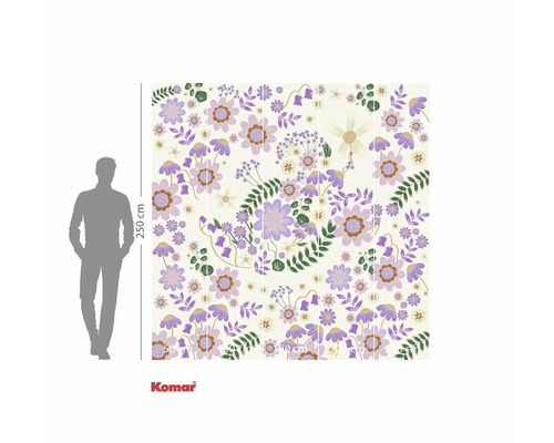 Komar Fototapete mit Blumenmuster, Abmessungen 250 mal 370 Zentimeter