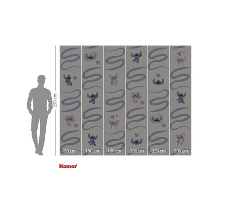 Fototapete mit Stitch Motiv, geeignet für die Wandgestaltung