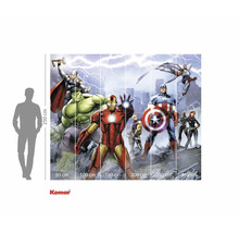 Fototapete mit Marvel Avengers Comic Motiv und Maßangaben