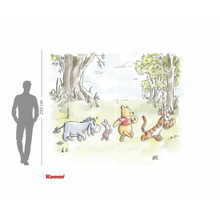 Winnie Puuh Wandbild mit I-Aah, Ferkel, Winnie Puuh und Tigger im Wald, 250 cm Höhe