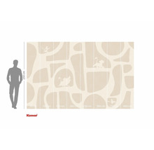 Fototapete mit Dschungelmotiv und Tierfiguren