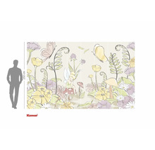 Komar Fototapete mit Märchenmotiv, inklusive Blumen und Schmetterlingen