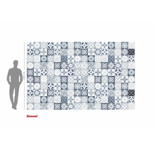 Fototapete mit Fliesenmuster im Vintage Stil, Höhe 250 cm