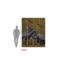 Komar Fototapete mit Kranichmotiv, mehrteilig, zur Wandgestaltung