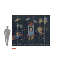 Komar Fototapete mit Weltraummotiv und Tieren