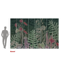 Fototapete mit Pflanzenmotiven und Größenangaben