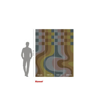 Komar Fototapete mit Retro Muster und Größenangaben