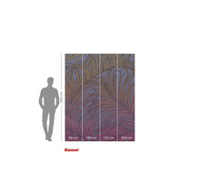 Fototapete mit Palmenmuster und Größenangaben