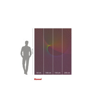 Fototapete mit abstraktem, farbigem Linienmuster