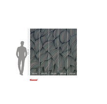 Fototapete mit Blätterdesign und Größenangaben