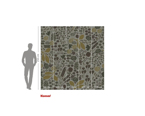 Komar Fototapete mit Blumenmuster