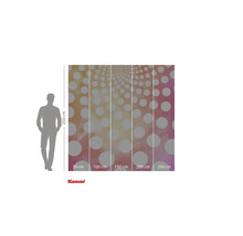 Fototapete mit Punktmuster und Größenangaben