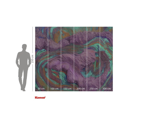 Fototapete mit abstraktem Marmormuster und Höhenangaben