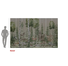 Komar Fototapete mit Waldtieren und Bäumen