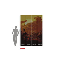 Fototapete mit Wüstenlandschaft, Person und Raumschiff