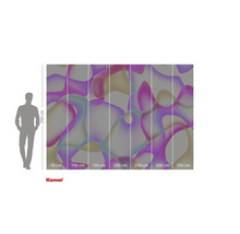 Fototapete mit abstraktem Muster und Größenangaben