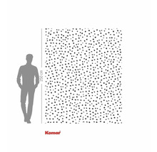 Fototapete mit Punktmuster, 250 cm hoch