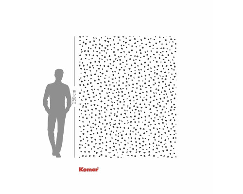 Fototapete mit Punktmuster, 250 cm hoch