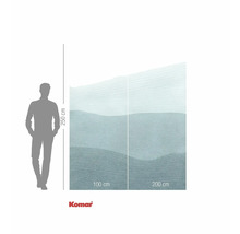 Komar Fototapete mit Wellenmuster und Maßangaben