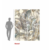 Komar Fototapete mit tropischem Blättermotiv, 250 cm hoch und 200 cm breit