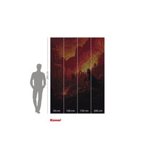 Komar Star Wars Fototapete mit Truppen auf rotem Untergrund, 280 mal 200 Zentimeter