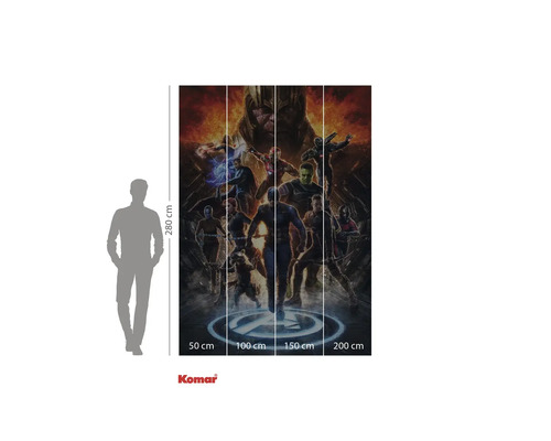 Fototapete mit Avengers-Motiv und den Maßen 280 mal 200 Zentimeter