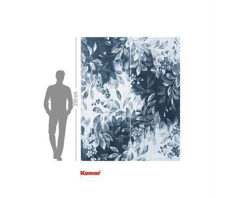 Fototapete mit Blumenmuster, Abmessungen 250 mal 200 cm