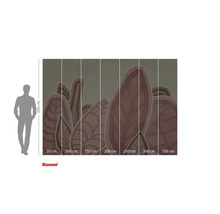 Fototapete mit Pflanzenmotiv und Größenangaben