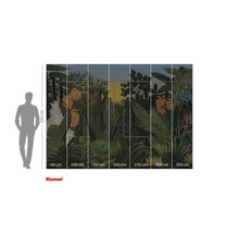 Komar Fototapete mit Dschungelmotiv und Größenangaben