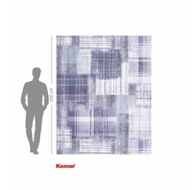 Fototapete mit geometrischem Muster und Größenangabe.