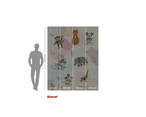 Fototapete mit Tiermotiven und Mickey Mouse