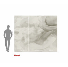 Komar Fototapete mit Wolkenmuster, 300 cm breit und 250 cm hoch